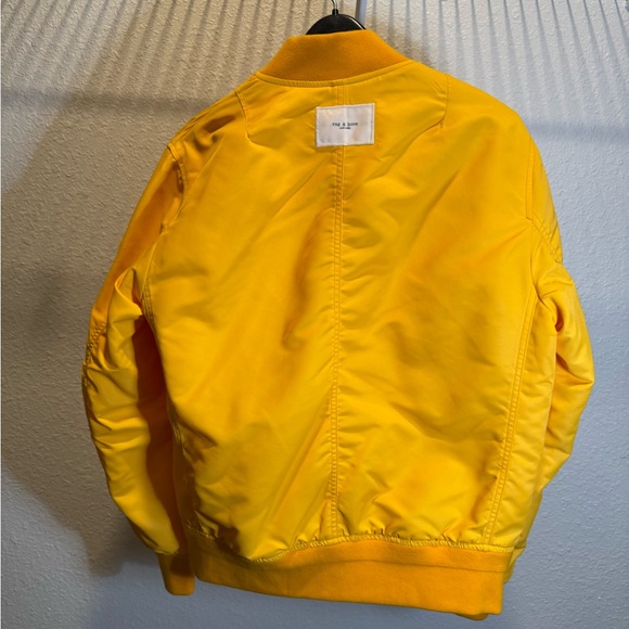 Rag & Bone Manston Bomber Jacket in Yellow - Picture 4 of 6